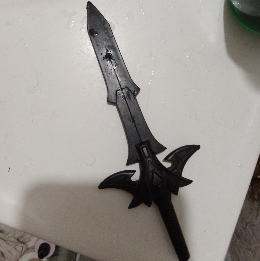 Black Sword Plastic Knife Toy